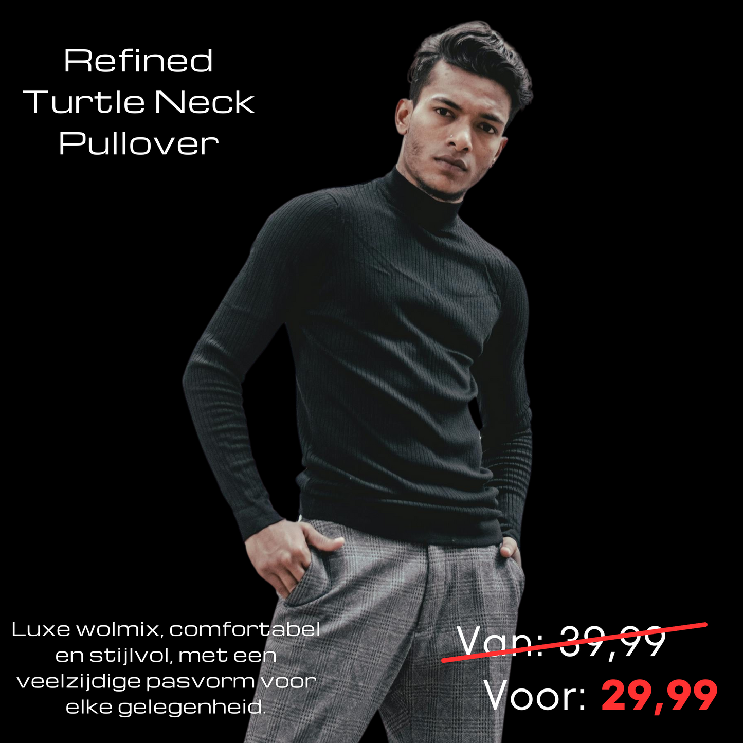 Refined Turtle Neck Pullover